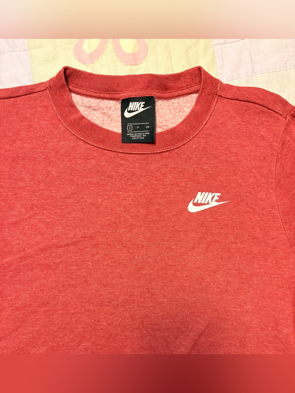 Nike Heather Red Crewneck